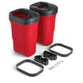 Trash Mate Waste/Recycl. Container; Dbl Unit with mount. hardware, Grn PA3001-02